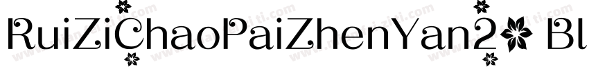 RuiZiChaoPaiZhenYan20 Black字体转换